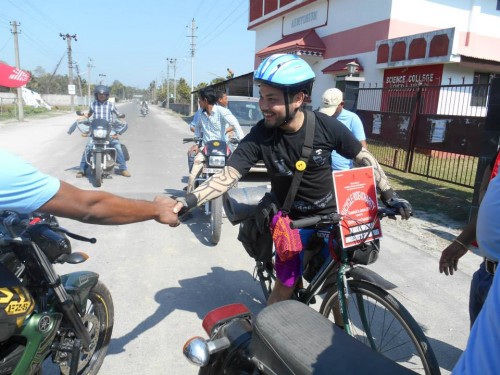 indrajit sinha on his cycle journey