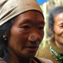The unique nose plugs of the Apatani women