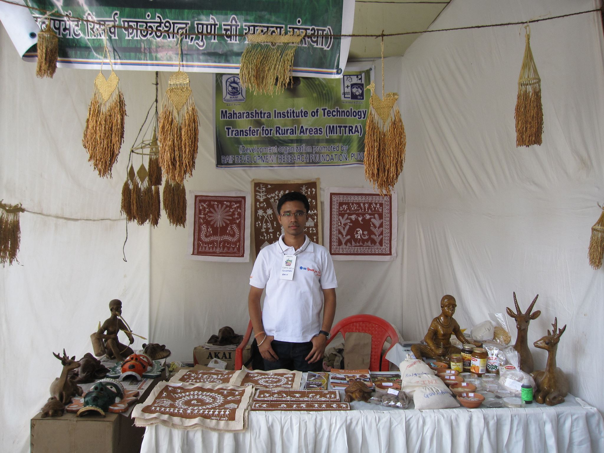 Sourabh at the Traditional Arts Exhibition