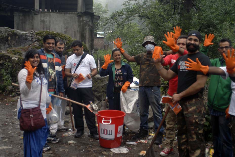 The team organizes various clean up drives in the valley to make the place healthier and better.