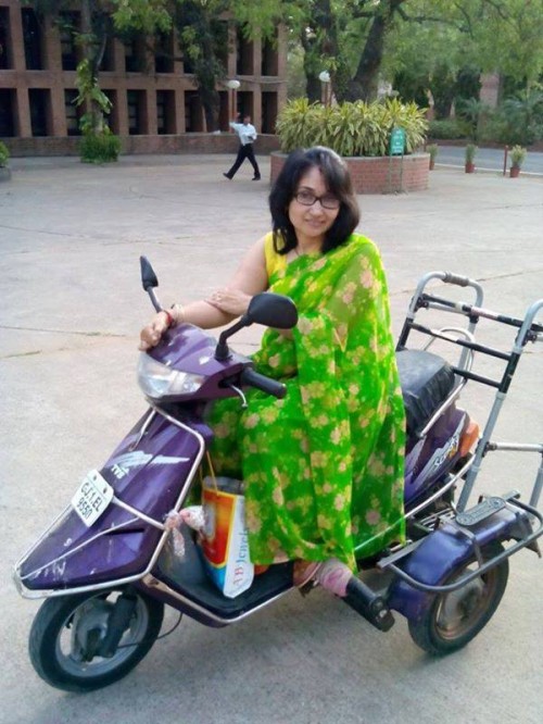 There is no place Nishtha can't go with her amazing scooty.