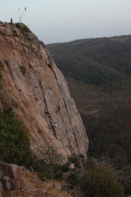 He has climbed some of the toughest rocks without any help from his friends.