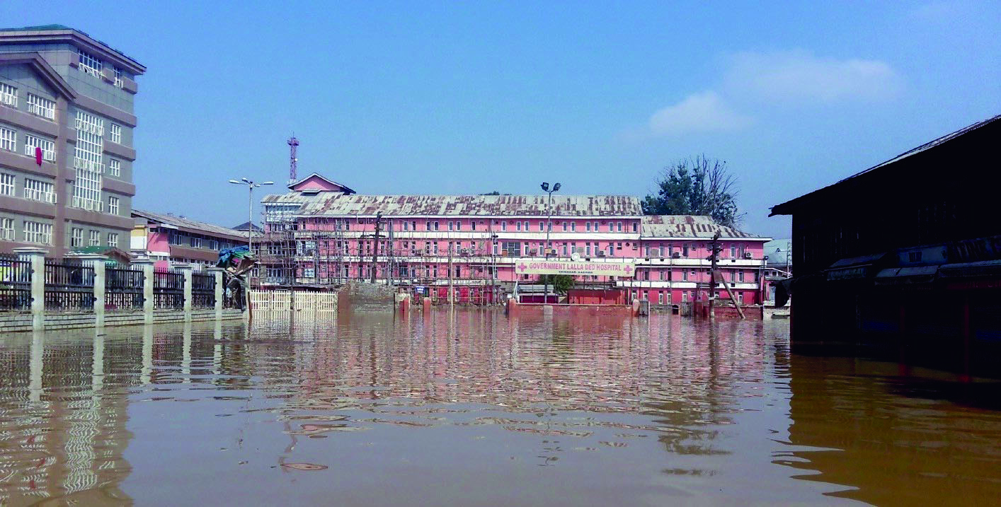 Dr Shahnaaz Teing, Head of Department - Gynaecology and Obstetrics at Lal Ded Hospital, the only government-run maternity hospital in the Valley, had a tough challenge at hand after the facility’s ground floor was submerged leaving electricity supply room and blood bank defunct.  (Credit: Shazia Yosuf\WFS)
