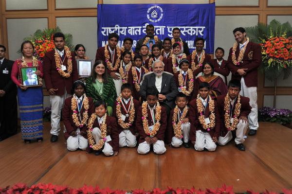 PM Narendra Modi awarded 24 brave kids for their extra ordinary courage.