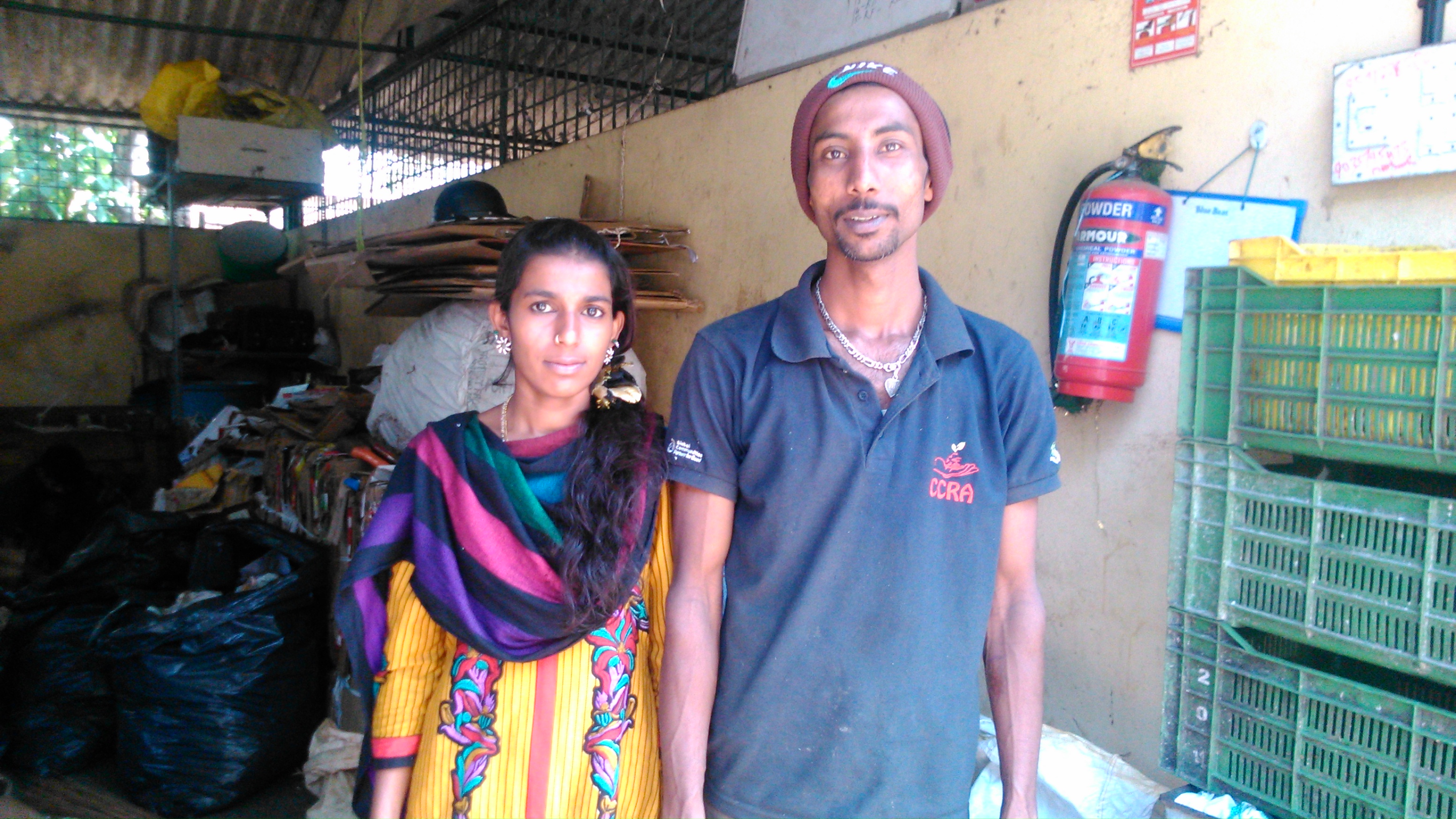 Mansoor with his wife.