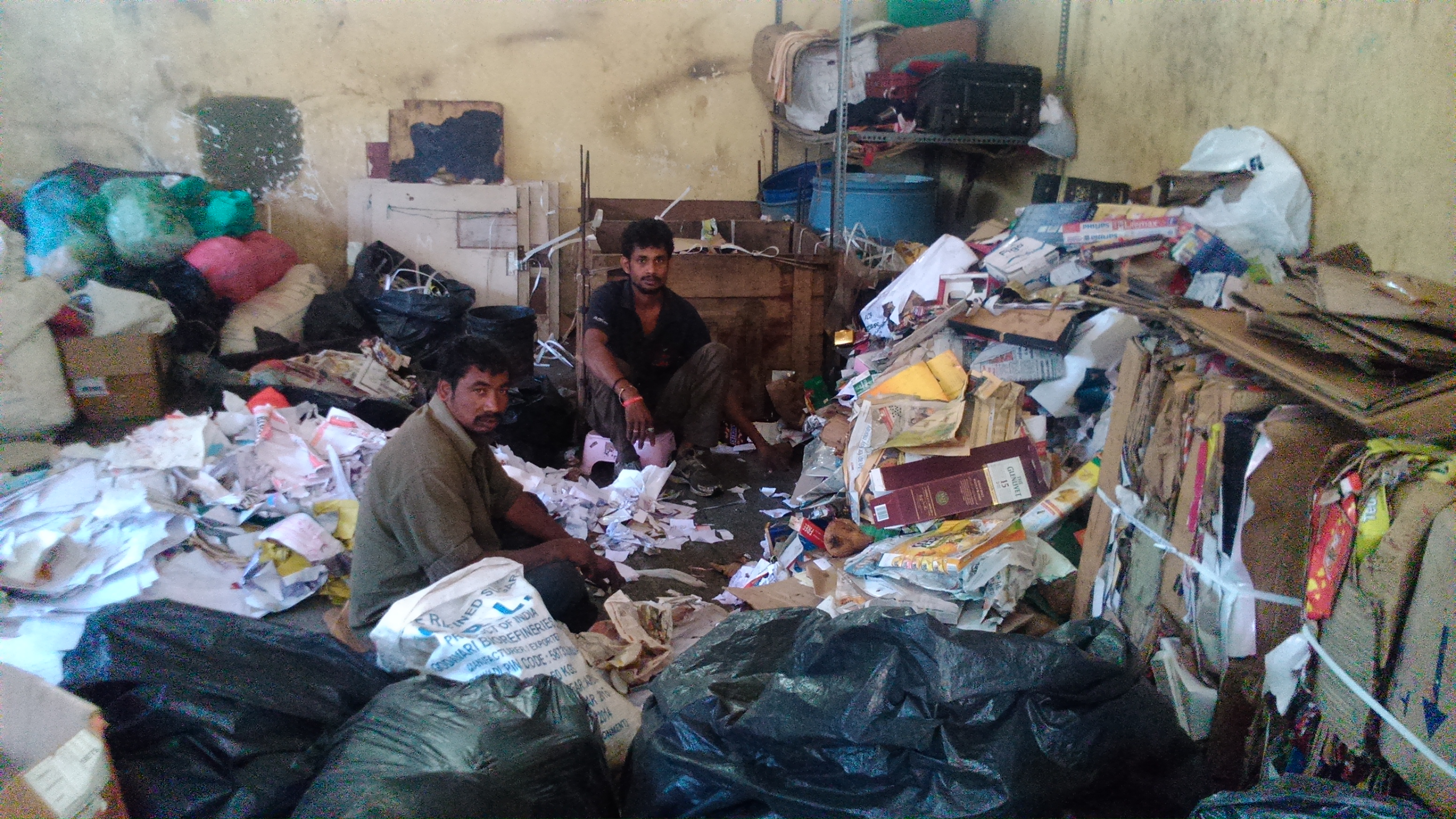 Dry waste collection centre.