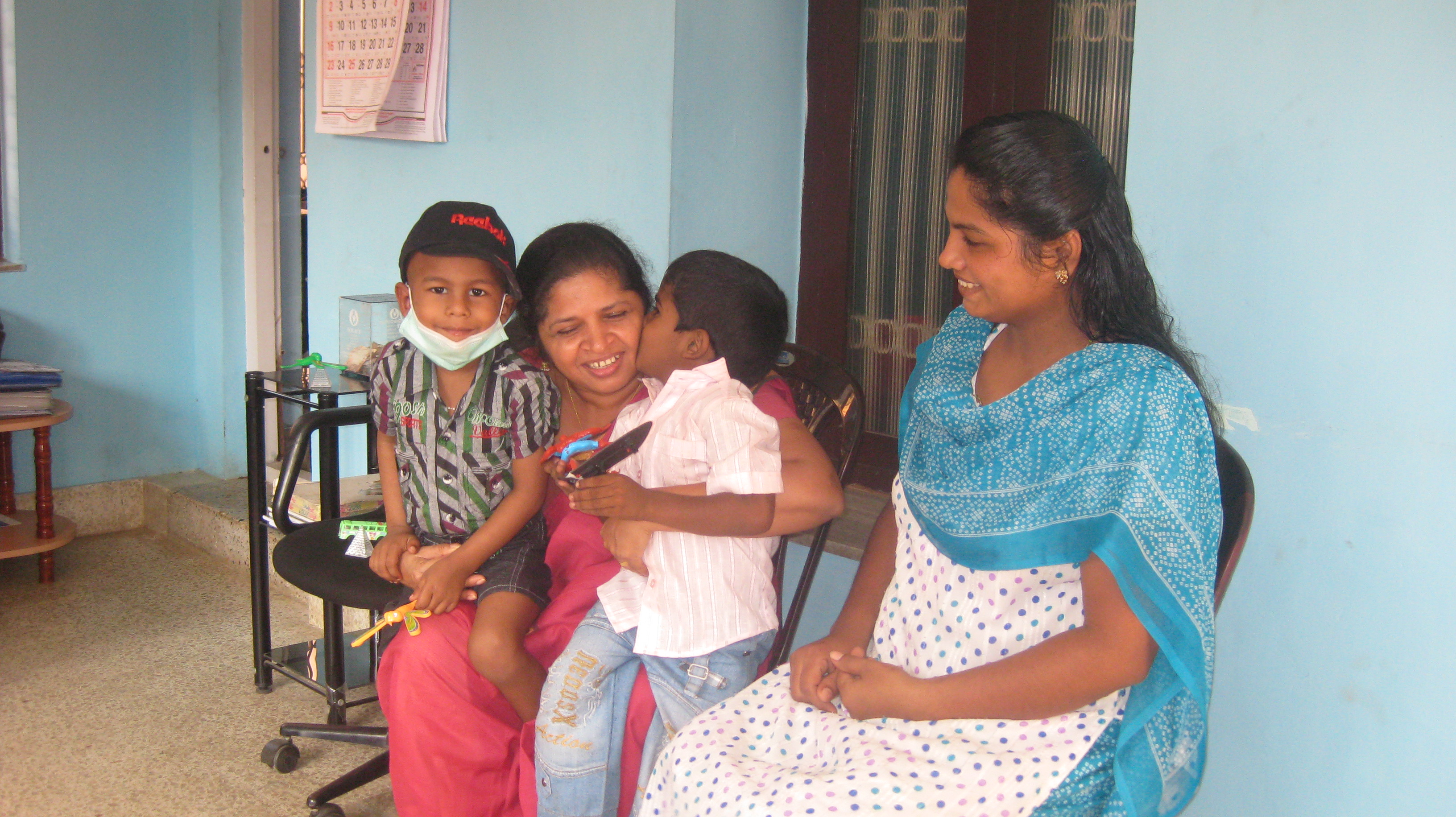 Sheeba not only provides financial and medical help but also counselling to the families.