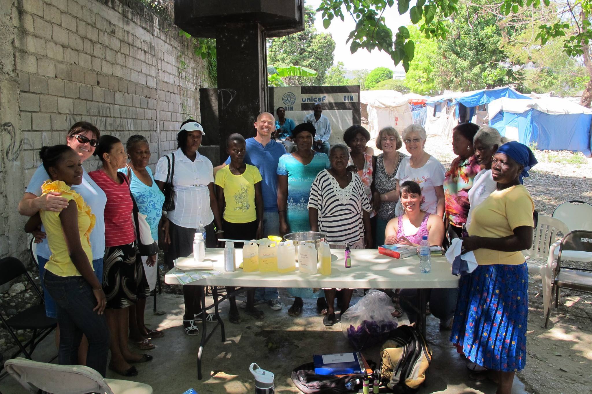 Soap making training to women in Thailand.