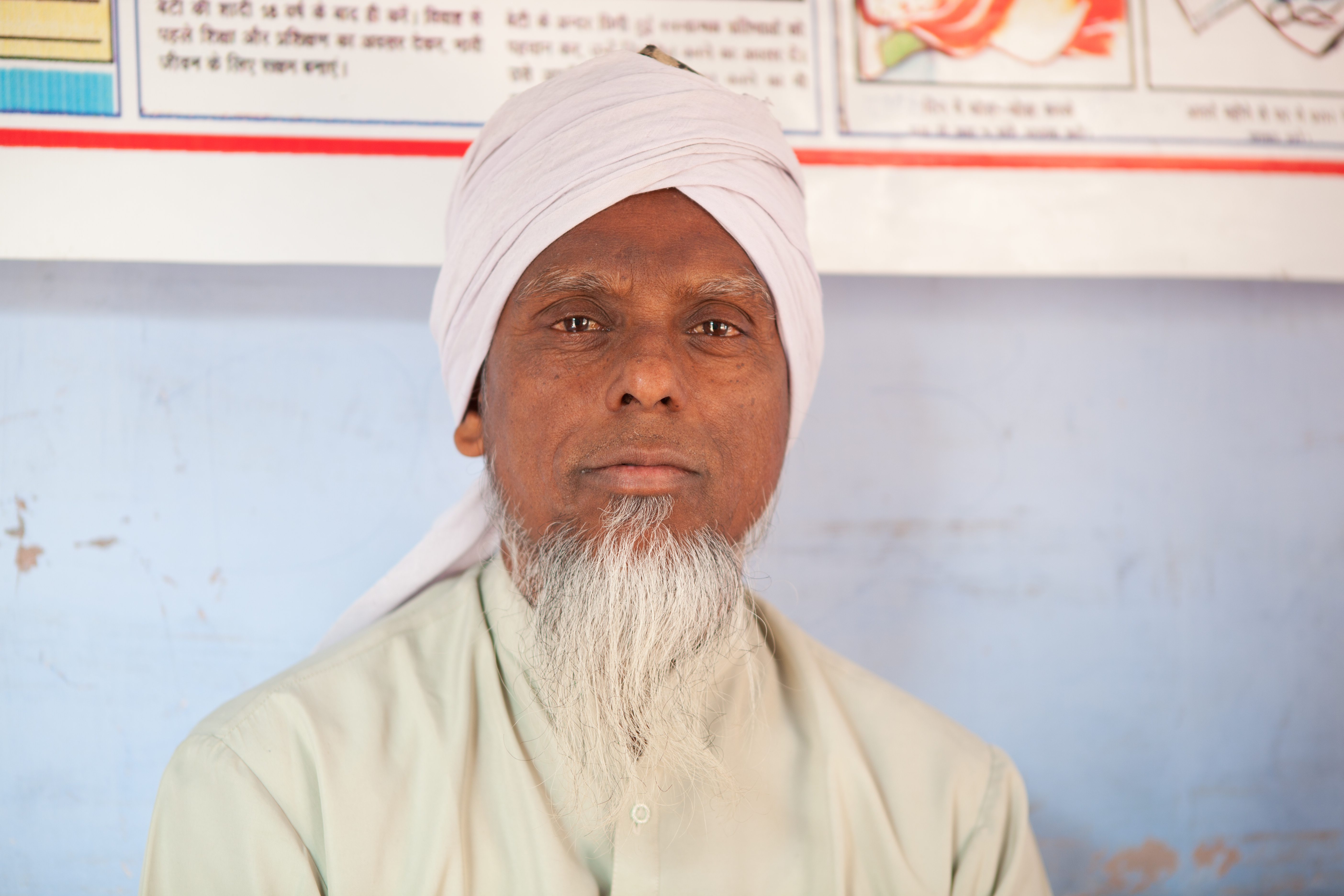 Imam Aziz is one of the 26 religious leaders from Tonk district, who have been spreading the word on the importance of providing adequate nutrition to expectant women and new mothers by engaging with their fathers or husbands after prayers at the mosque. (Courtesy: Save The Children)