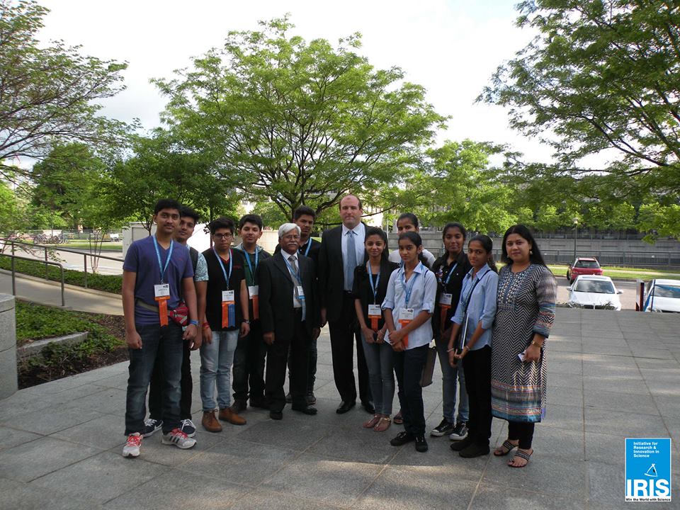 Team India at the 2015 ISEF with Mr. Rick Signer, Former Chief of Staff, White House Office of Science and Technology Policy