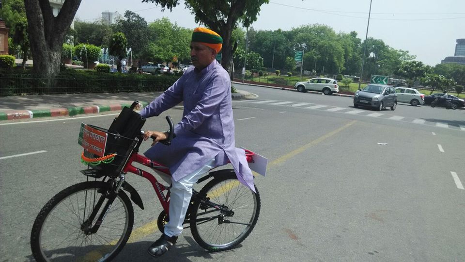 Do You Know about our Lok Sabha Member who Cycles to Work?