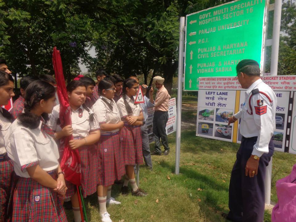 Raising awareness about road safety and traffic rules among children