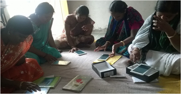 Using tablets, the sakhis record medical history of the women and then give them expert reports and feedback at doorstep.