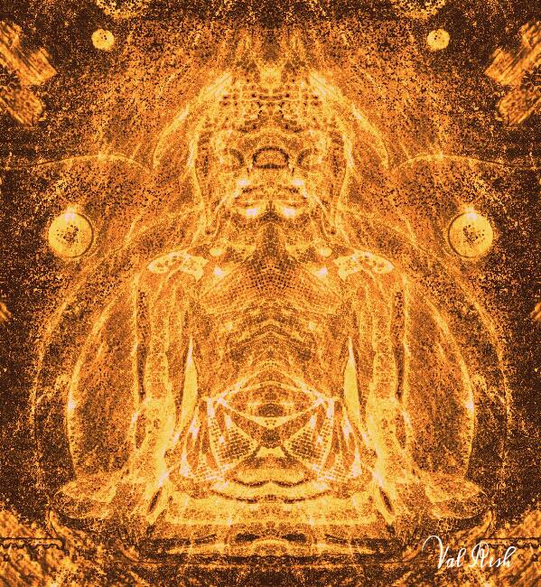 Twin Buddha - A manifestation after the mantra 'Om Mani Padme Hum'.