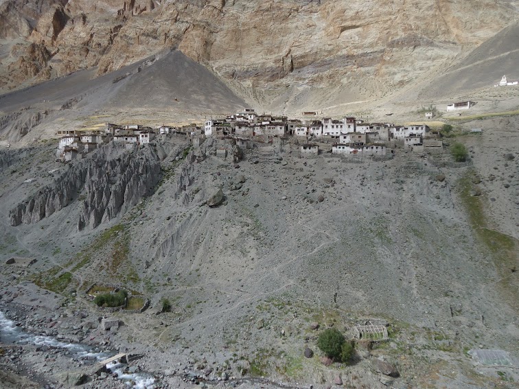 Centuries old village called Fotoksar, 8 hours away from Leh. No electricity or mobile connectivity here. Altitude 11348 ft. No. of Children - 46
