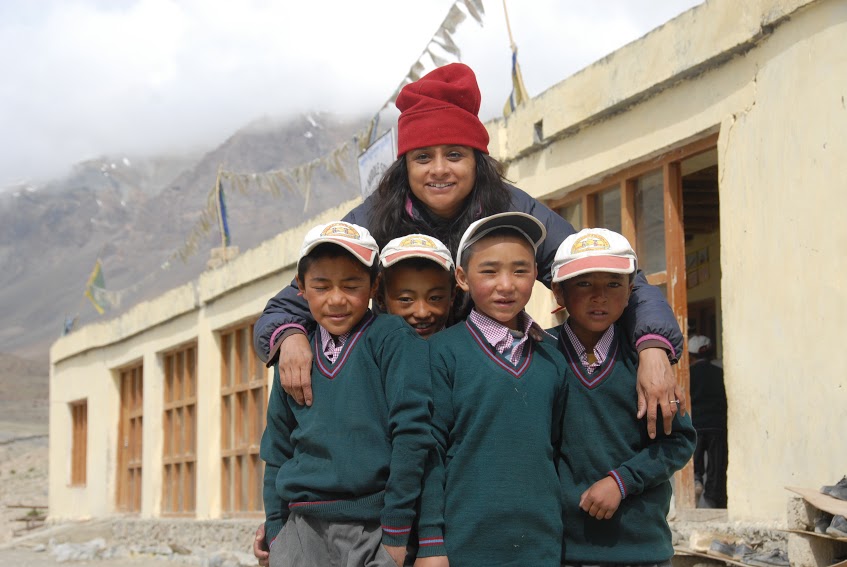 Founder Sujata Sahu with children 