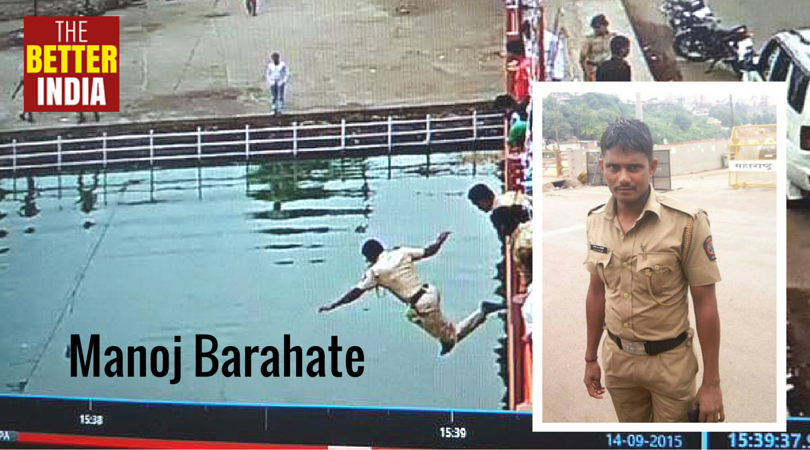 This Brave Cop Jumped off a 20 Feet High Bridge to Save a Man’s Life at the Kumbh