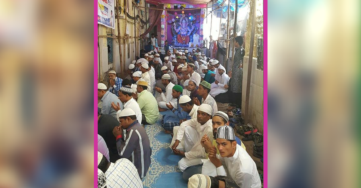 It Is #TheBetterIndia When – Muslims Celebrate Eid Inside a Ganpati Pandal