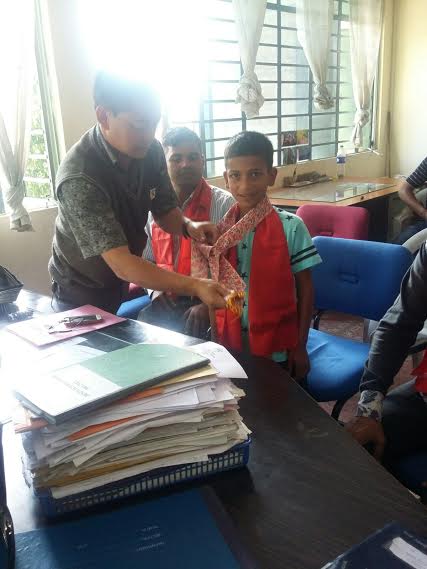 Mr. Bhutia, from the NGO Drishti, rescued Vansh from his 'foster' family.