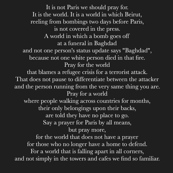 Indian Blogger’s Viral Poem Explains Why We Shouldn’t Pray Just For Paris