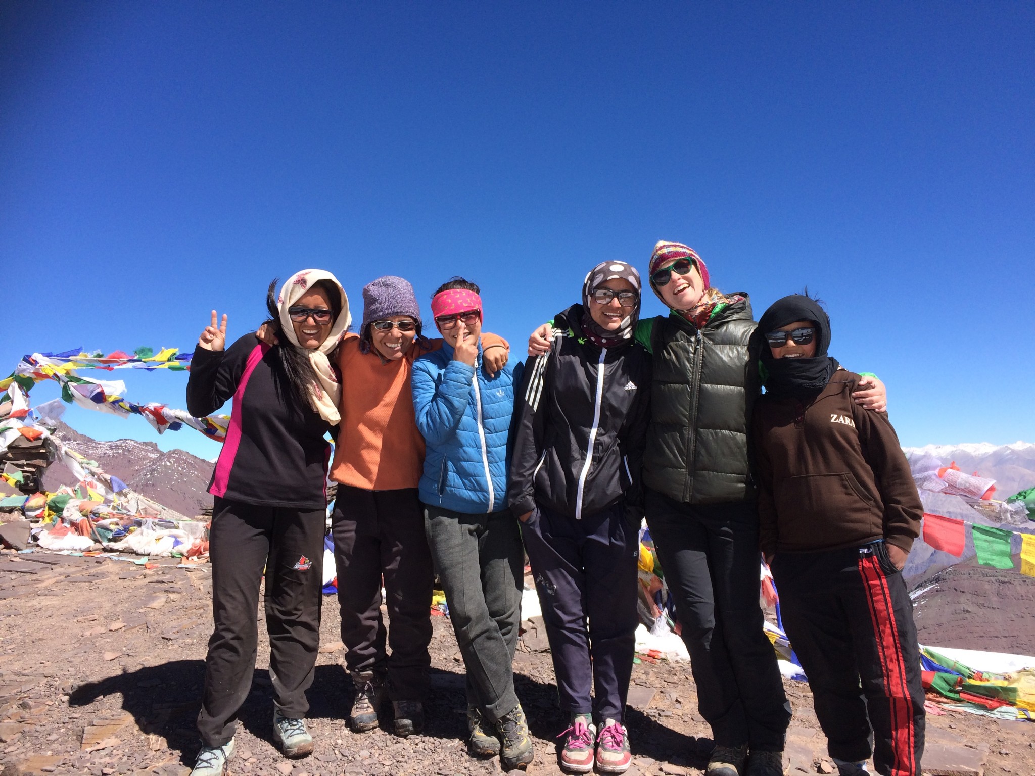 Trekkers with the Ladakhi Women's Travel Company