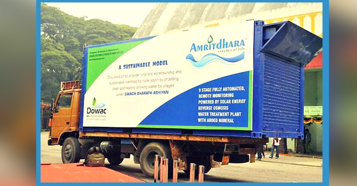 This Mobile RO Unit Can Convert 20,000 Litres of Rain Water into Drinking Water for Chennai