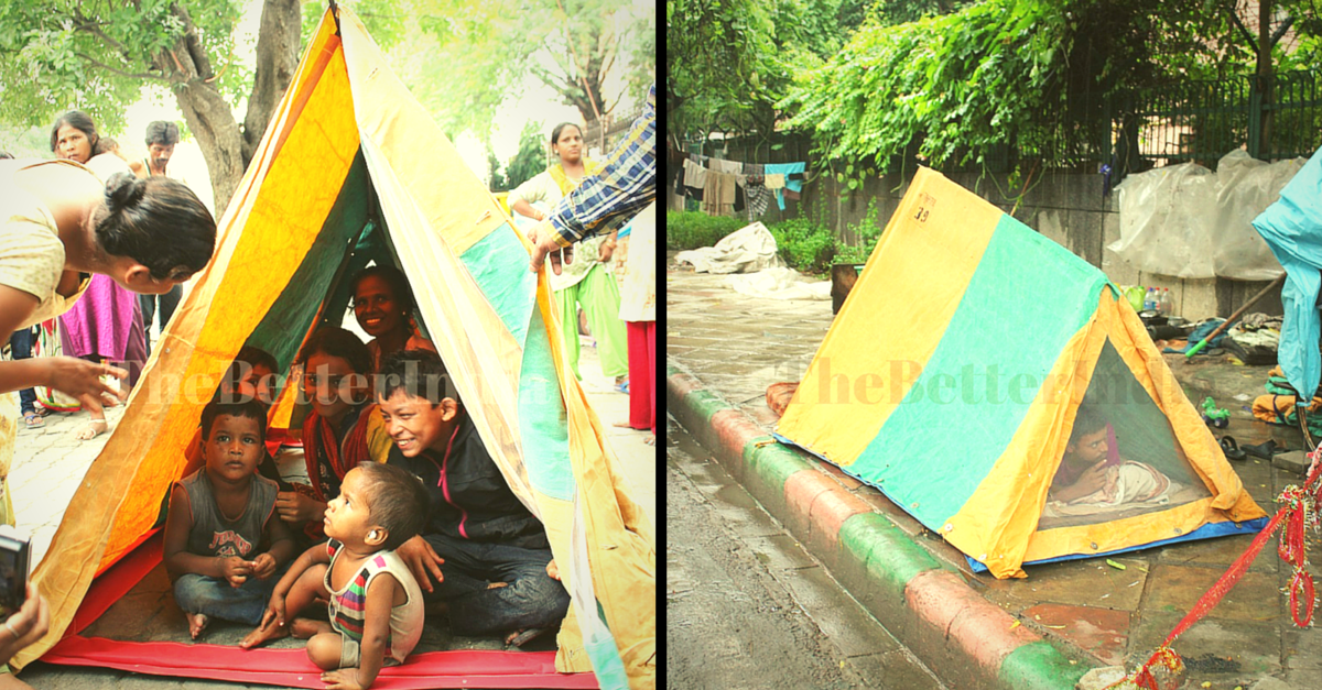 These Innovative Tents Are Keeping 125 Homeless Families in Delhi Safe and Warm This Winter