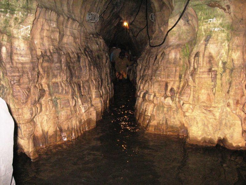 The narrow caves as a water stream that flows for the entire year.