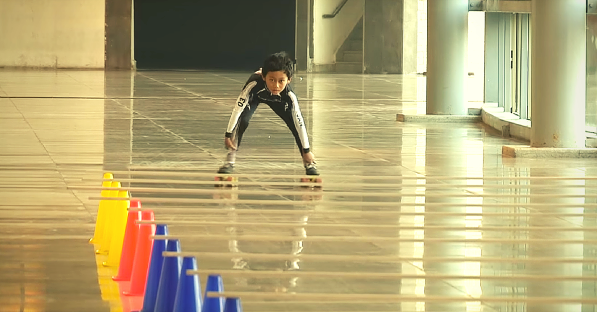 [VIDEO] Manipur’s 7-Year-Old Skating Prodigy Does the Physically Impossible & Breaks a World Record