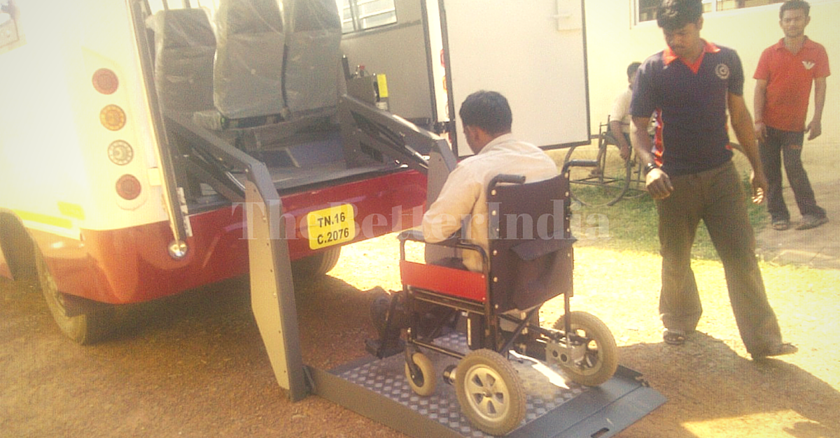 This Disabled Friendly Bus Is the First of Its Kind in Tamil Nadu