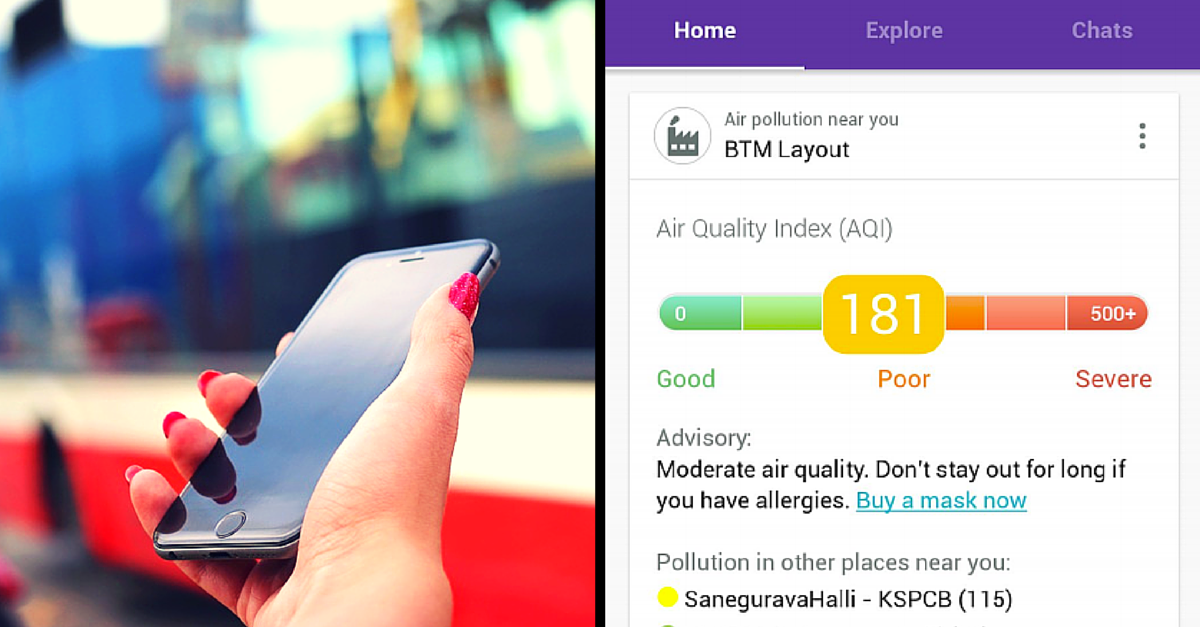 An App That Can Tell You the Pollution Level of the Air You Are Breathing