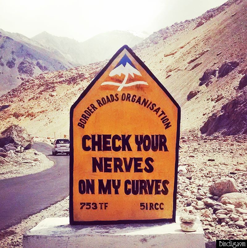 Road signs in Ladakh 