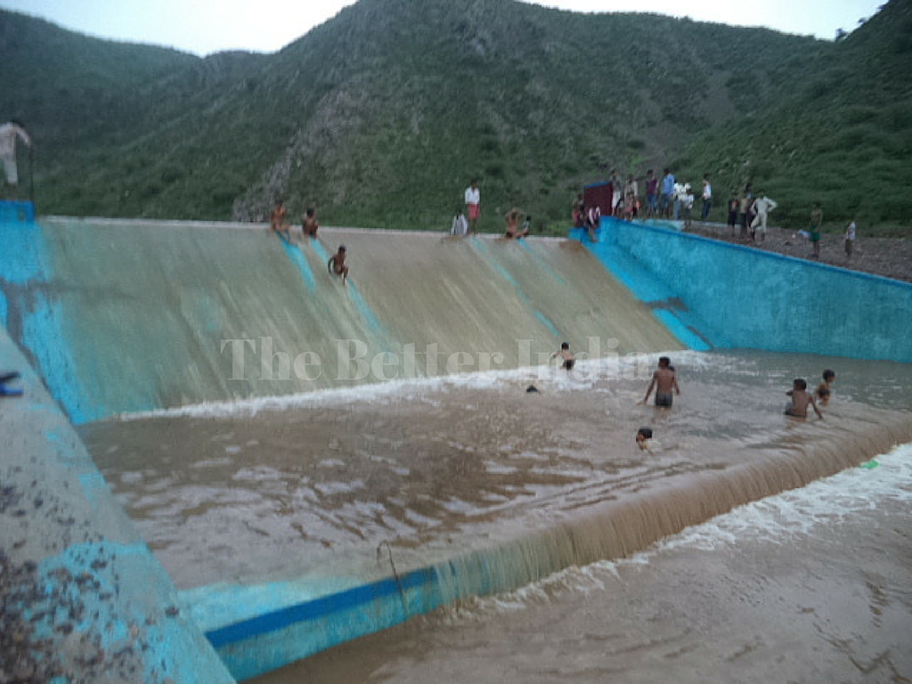 The dam has improved agriculture in the village.