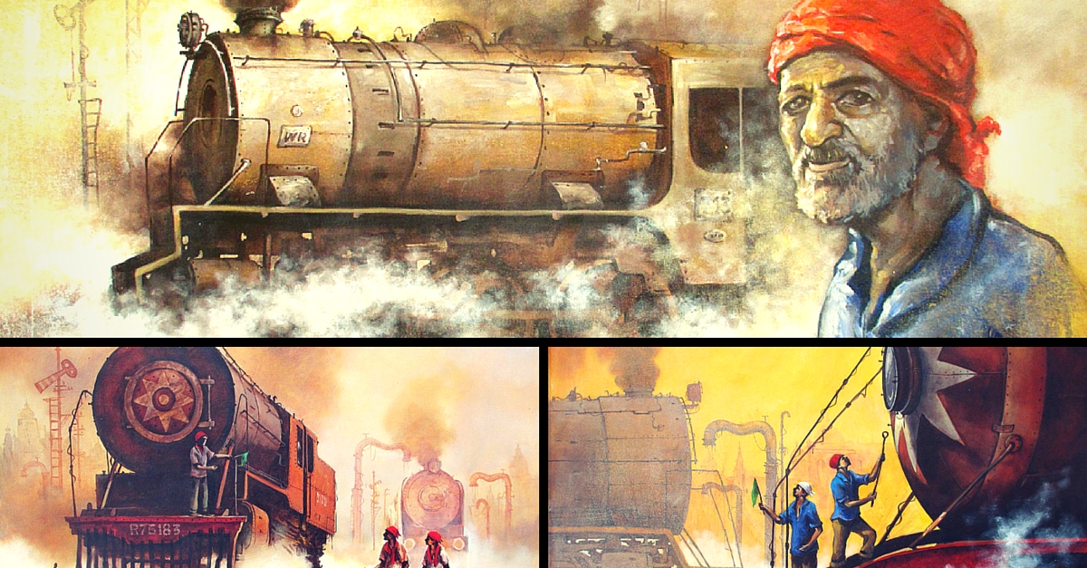 IN PICTURES: An Indian Artist Portrays Train Engines in a Way They Were Never Seen Before!