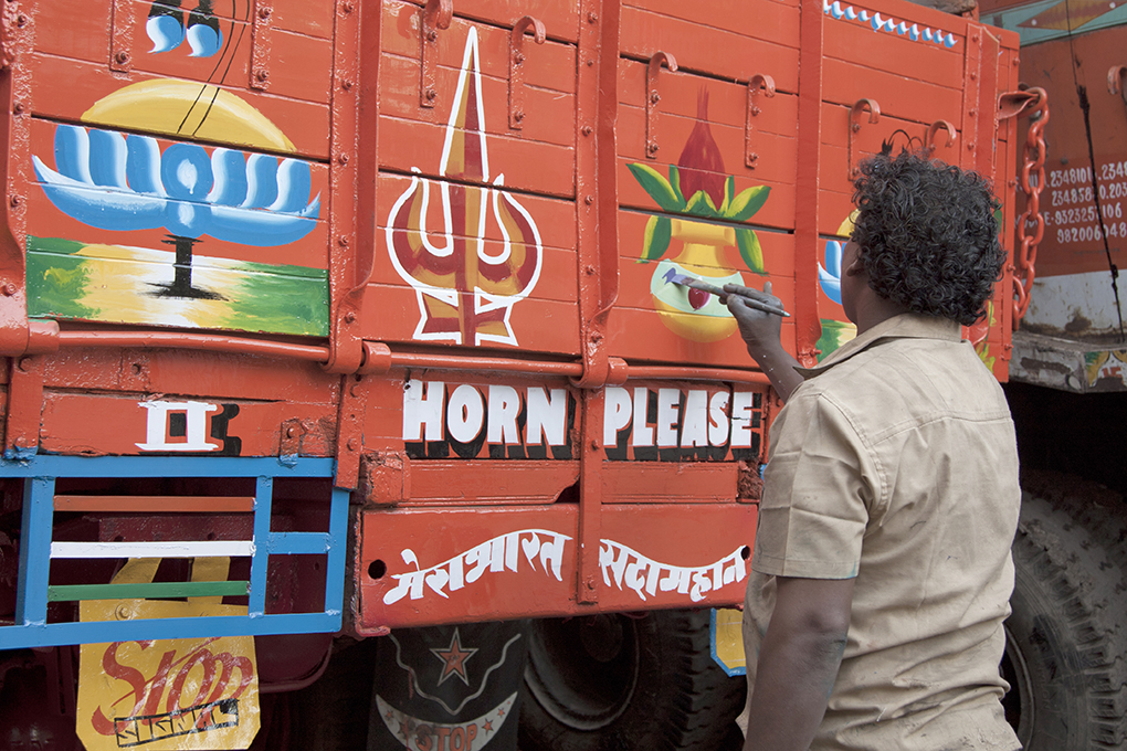 He has been decorating trucks since he was 15