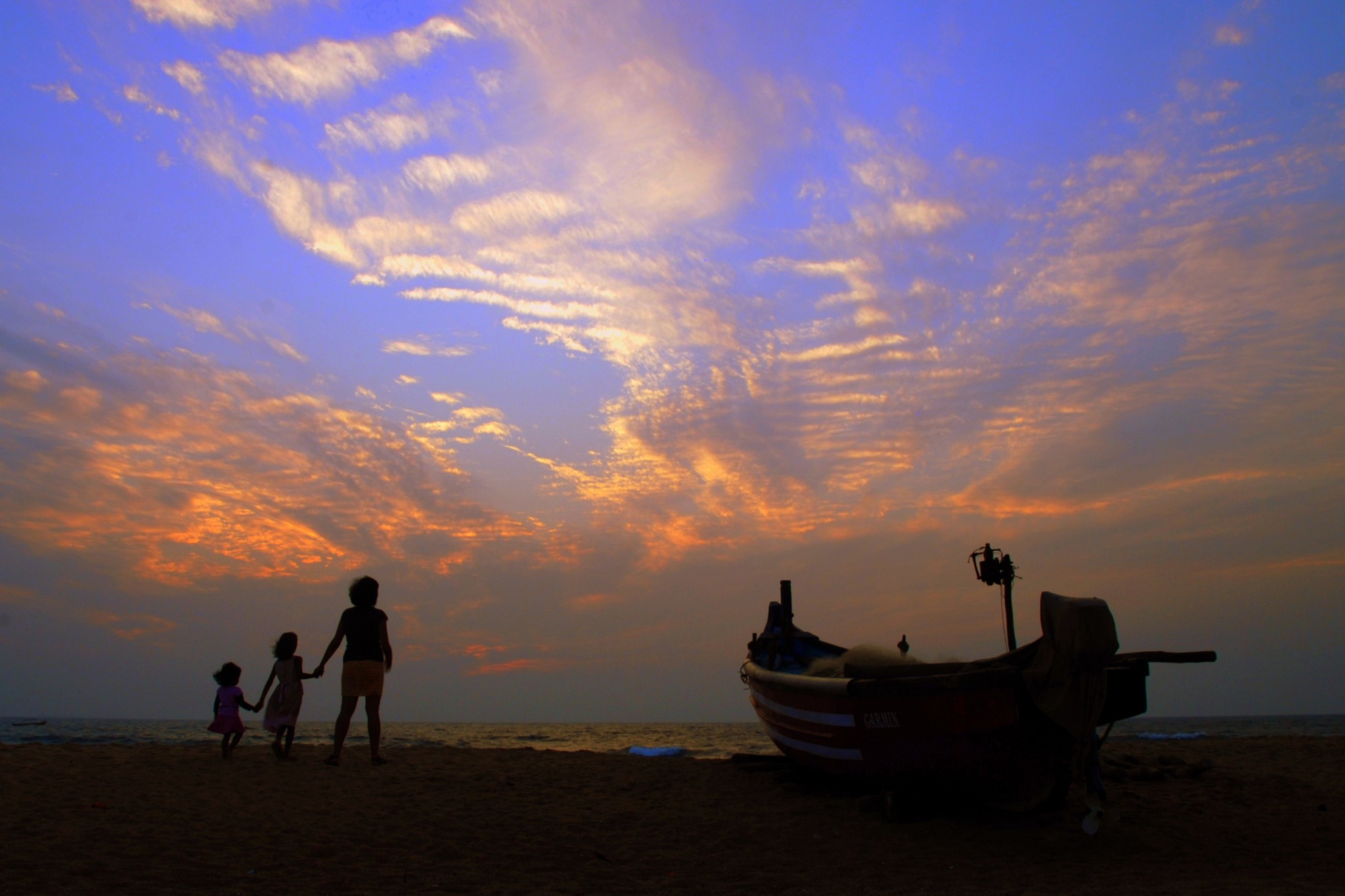 watching sunset