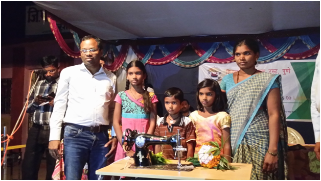 7.Sewing machine distribution to 10 more farmer widows at Sondo