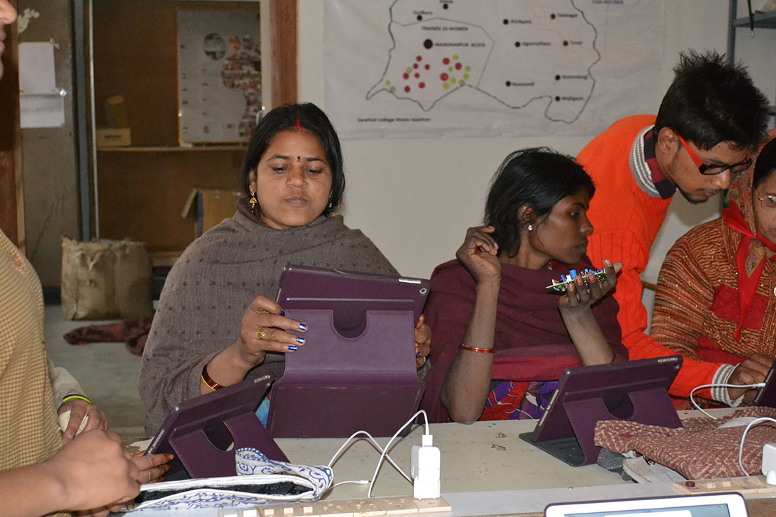 Women have taken to iPads quickly and comfortably. Photo: Udita Chaturvedi
