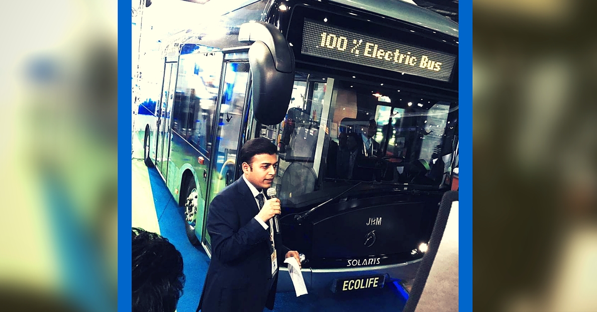 Electric Bus Unveiled at Auto Expo 2016 Could Be the Answer to Air Pollution in Indian Cities