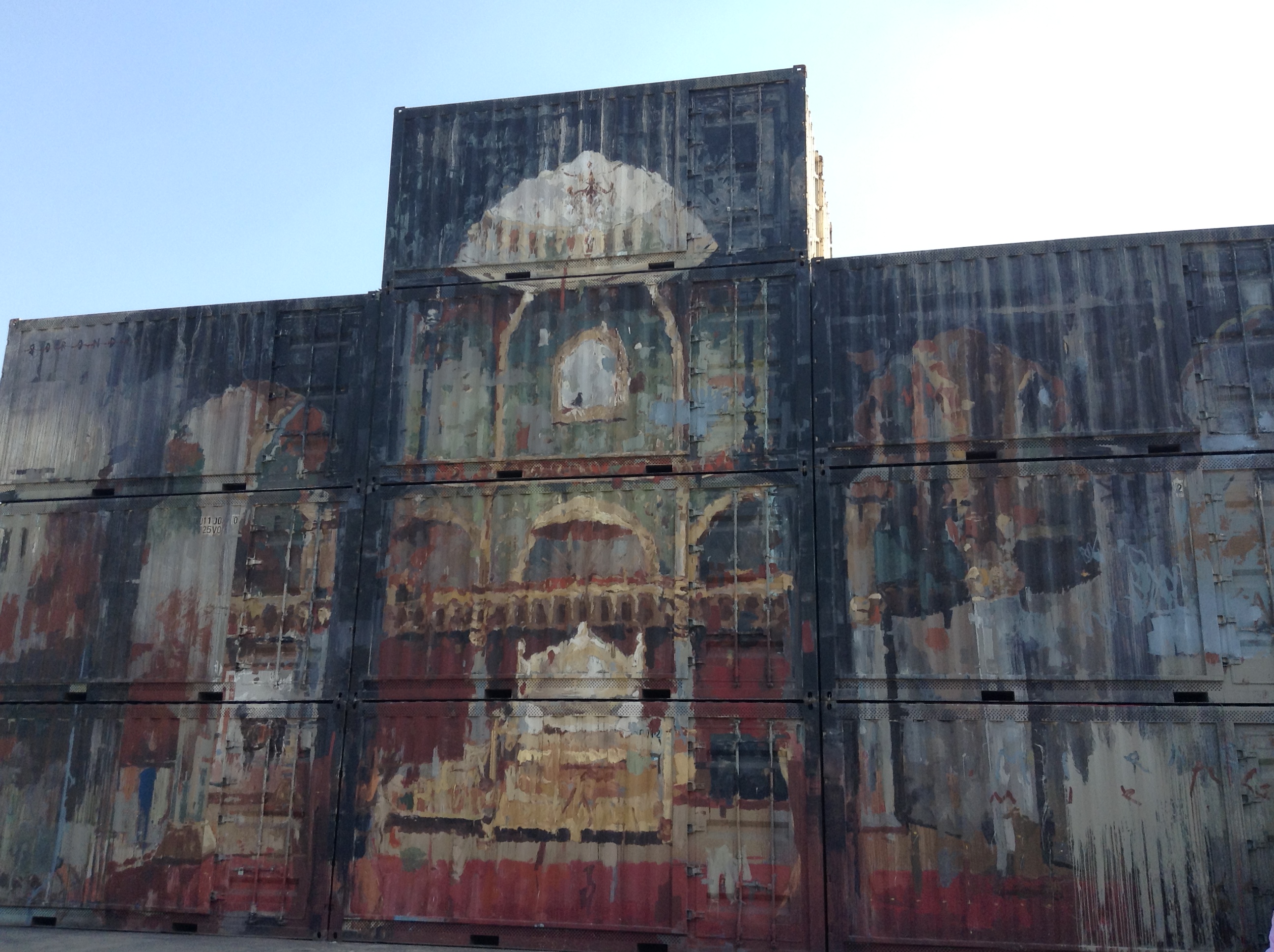 The Mysore Palace painted on 10 containers