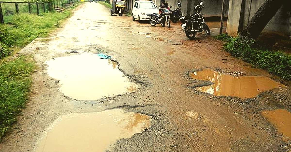 A 46-Year-Old Is Filling Potholes in Mumbai. For a Heartbreaking Reason.