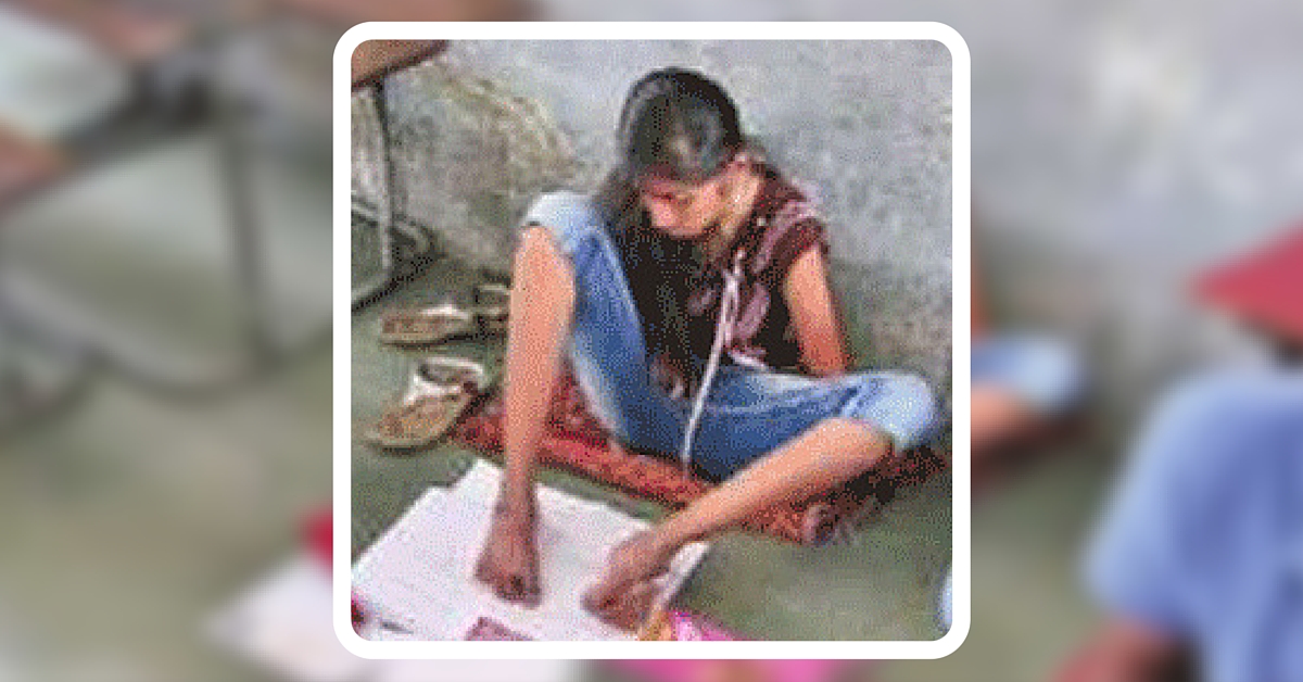 No Need Of An Assistant Writer: Gujarat Teen Who Can’t Move Hands Writes Board Exams With Feet