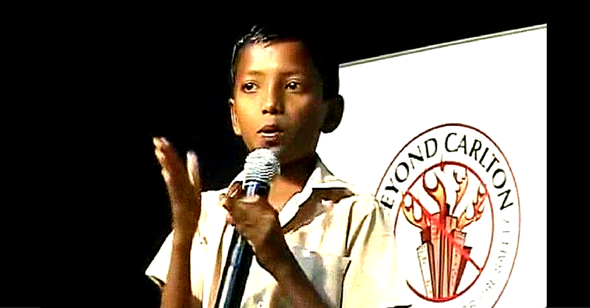 13-year-old Jayakumar from Sivakasi invented a low-cost fire extinguisher