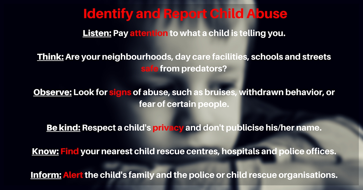 Tips on Identifying and Reporting Abuse