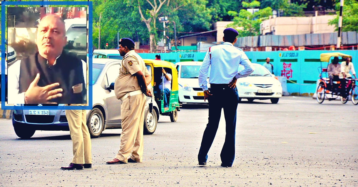 Watch This Spot-On Video of a Delhi Cop Hauling up a Haryana VIP for Breaking Traffic Rules