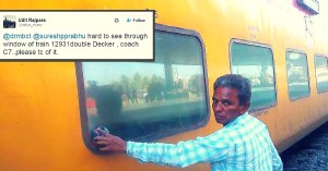 One Tweet Was All It Took for a Passenger to Get a Shiny Clean Window During the Train Journey