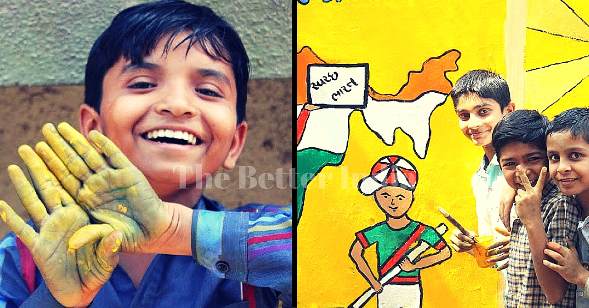 IN PHOTOS: A Bunch of Youngsters Painted the Walls of a Municipal School. And Magic Happened.