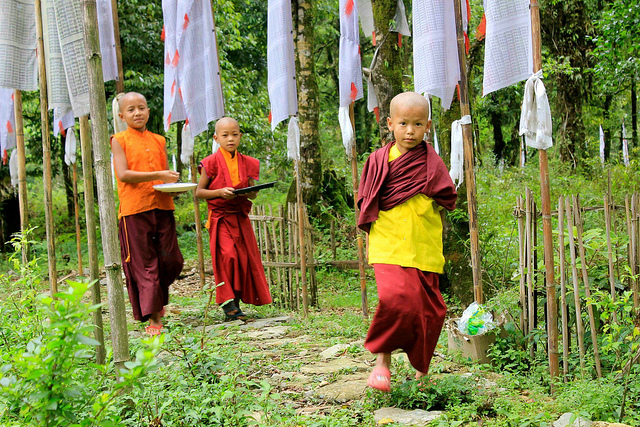 Little monks at Doling monastery