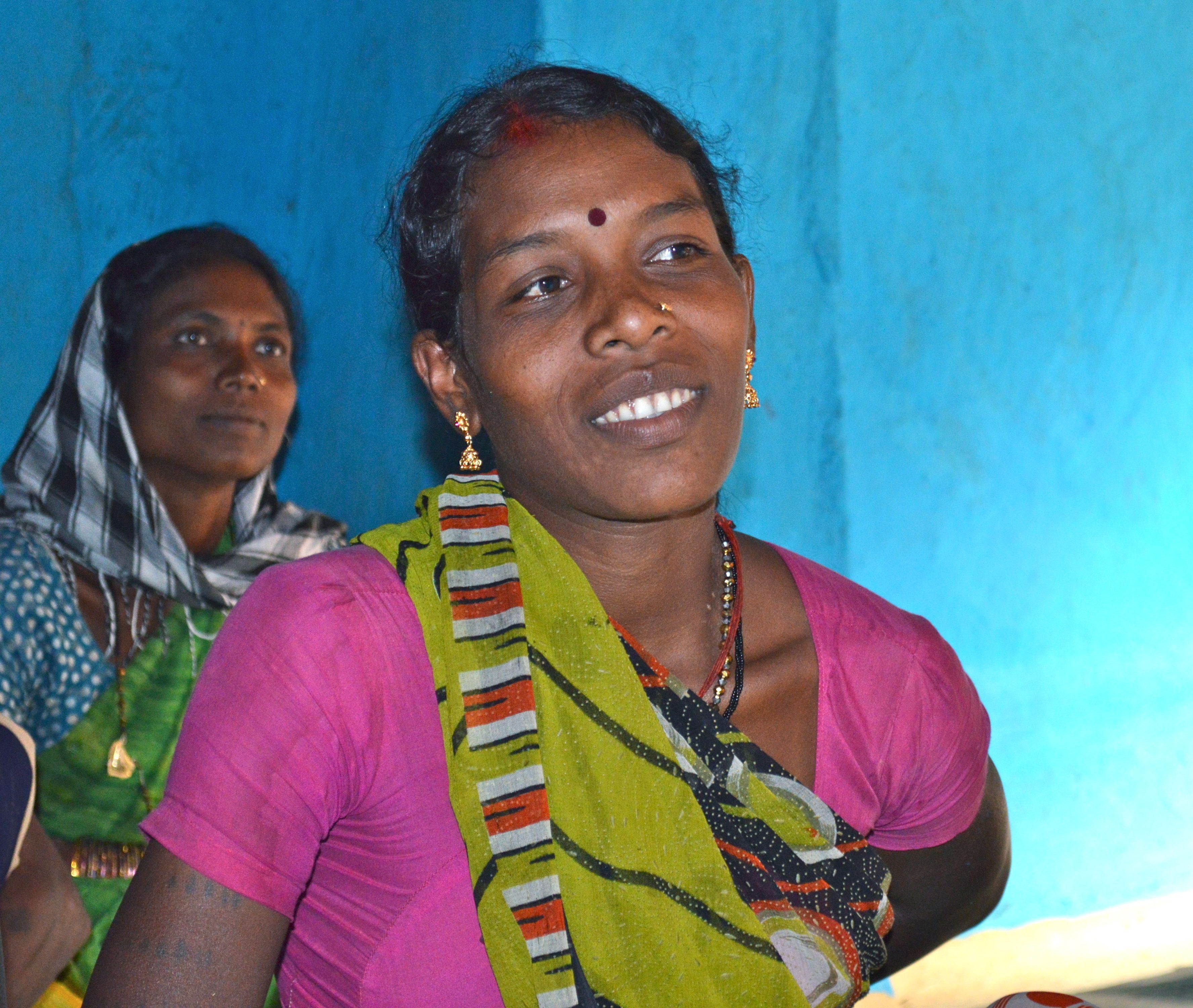 Radhika Hundra, a rice farmer in Pandarigota, now knows about her rights and entitlements under the PDS and ICDS (Integrated Child Development Services).