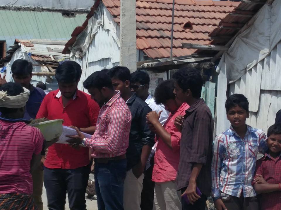 Students can be seen busily working on construction sites before and after their college hours.